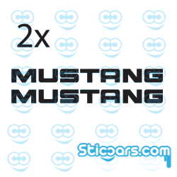 4736 mustang remklauwstickers 2x