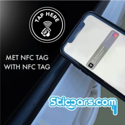 4751 tap here met NFC tag en eigen tekst 4751 tap here met NFC tag en eigen tekst