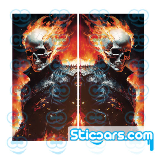 4774 Ghost Rider middenstijl sticker