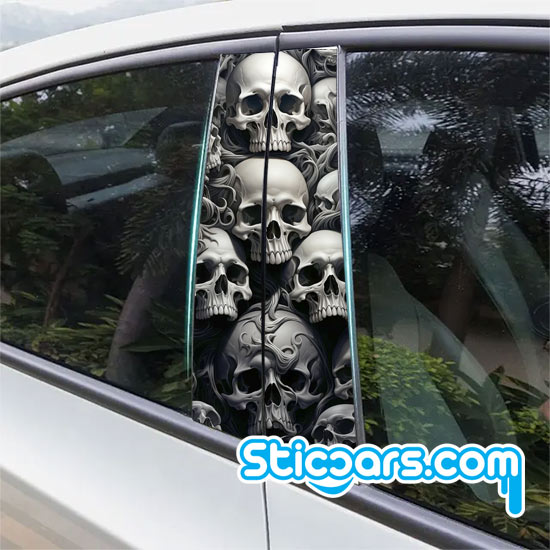 4778 Skulls middenstijl sticker