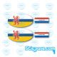 4820 provincie stickerset 4 stickers
