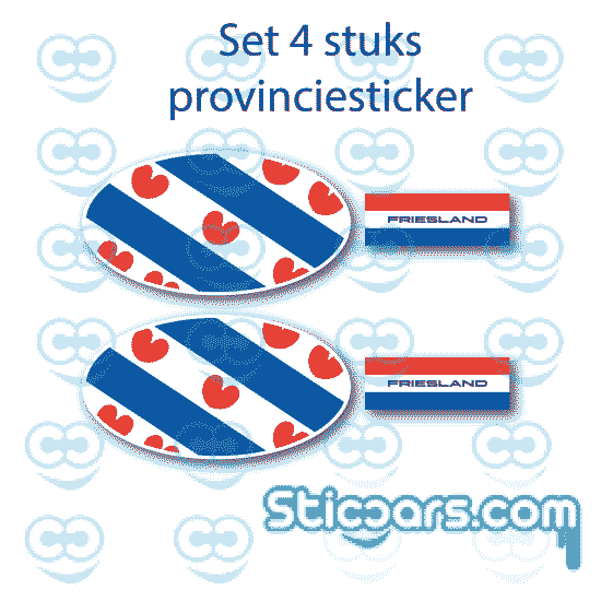 4820 provincie stickerset 4 stickers