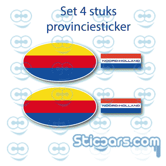 4820 provincie stickerset 4 stickers