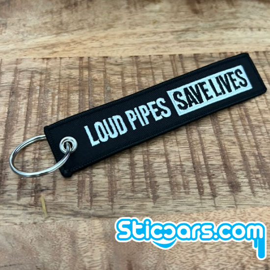Loud pipes save lives sleutelhanger