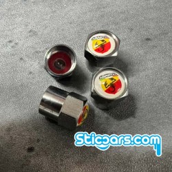 Abarth Ventieldopjes wit