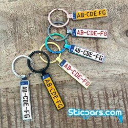 Kentekenplaat sleutelhanger met eigen tekst Kentekenplaat sleutelhanger met eigen tekst