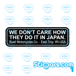 4543 we dont care buell motorcycles 3x10 cm 4543 we dont care buell motorcycles 3x10 cm