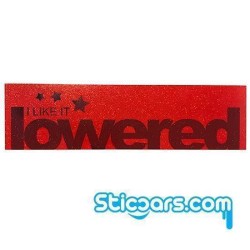 3837 i like it lowered 15 cm red glitter