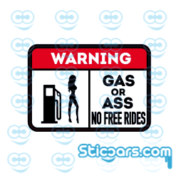 4296 warning gas or ass 10x7 cm 4296 warning gas or ass 10x7 cm