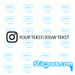 3983 Instagram met Eigen Tekst sticker 3983 Instagram met Eigen Tekst sticker