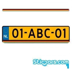 3999 Duitsland kentekenplaatsticker 15 x 500 mm 3999 Duitsland kentekenplaatsticker 15 x 500 mm