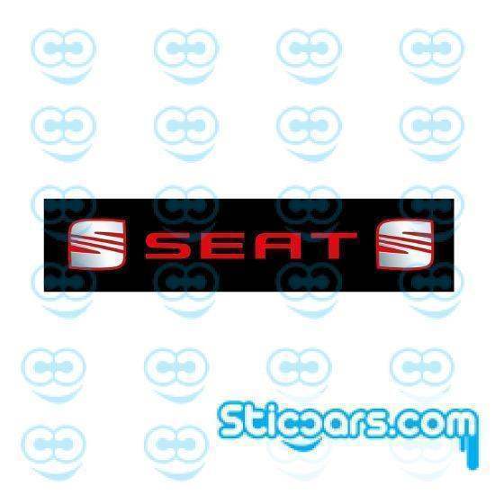 4008 seat kentekenplaat 52x11 cm
