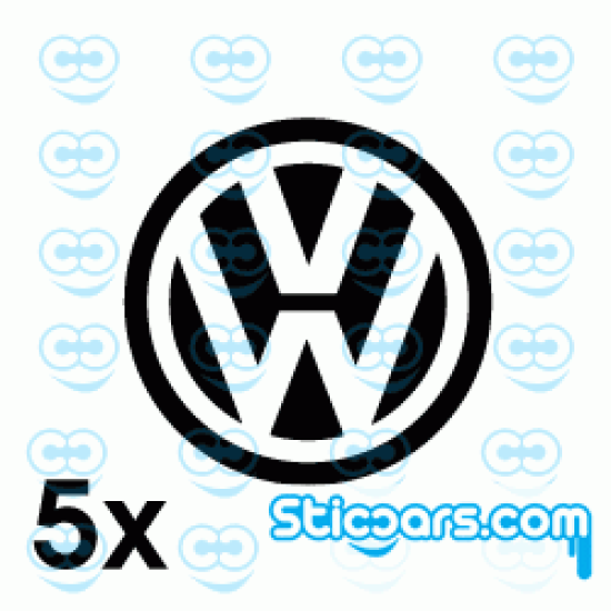 4142 vw logo naafkapsticker 5x