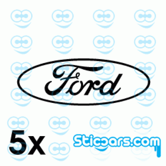 4143 Ford naafkapsticker 5x