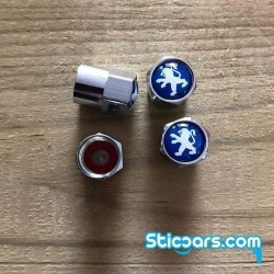 Peugeot Ventieldopjes leeuw blauw Peugeot Ventieldopjes leeuw blauw