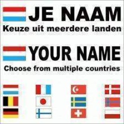 1948 Race/rallyvlag met eigen naam 1948 Race/rallyvlag met eigen naam