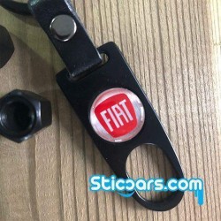 Fiat Ventieldopjes met sleutelhanger Fiat Ventieldopjes met sleutelhanger