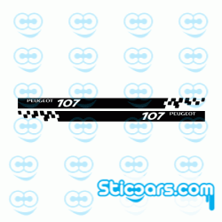 4271 peugeot 107 striping 180 cm