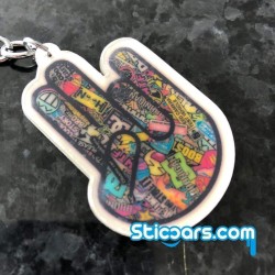 Shocker stickerbomb sleutelhanger Shocker stickerbomb sleutelhanger