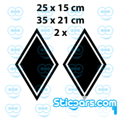 4302 Hoekschild sticker 4302 Hoekschild sticker
