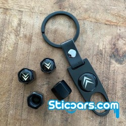 Citroen Ventieldopjes met sleutelhanger nr11