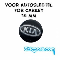 Aluminium 14mm Kia  sleutelsticker Aluminium 14mm Kia  sleutelsticker