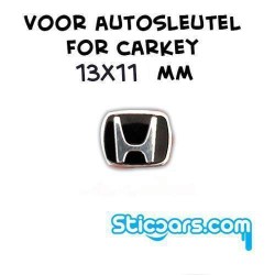 Aluminium 13x11mm Honda sleutelsticker Aluminium 13x11mm Honda sleutelsticker