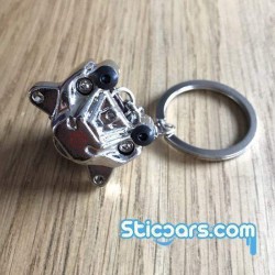 122 remblok sleutelhanger metaal