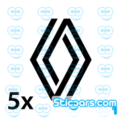 4364 renault naafkapsticker 5x 4364 renault naafkapsticker 5x