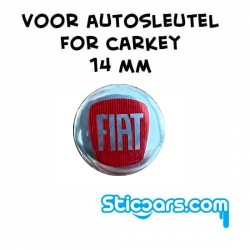 Aluminium 14mm Fiat sleutelsticker Aluminium 14mm Fiat sleutelsticker