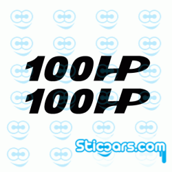 3718 fiat 100hp remklauwsticker 2x 3718 fiat 100hp remklauwsticker 2x