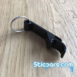111 aluminium opener sleutelhanger zwart 111 aluminium opener sleutelhanger zwart