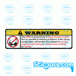 3635 warning mini supercharged 12 x 3,5 cm full color 3635 warning mini supercharged 12 x 3,5 cm full color
