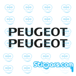 3881 Peugeot remklauwsticker 2x