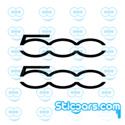4414 fiat 500 remklauwsticker 2x