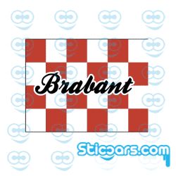 4595 ADR-bord provinciesticker Noord-Brabant met tekst 4595 ADR-bord provinciesticker Noord-Brabant met tekst