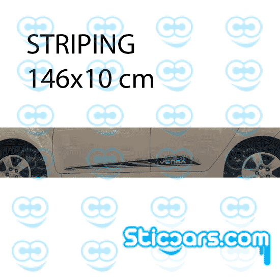 4598 striping kia venga 146x10 cm