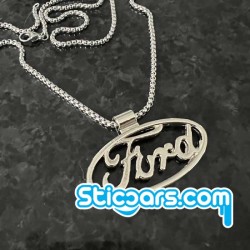 Ford logo met ketting Ford logo met ketting