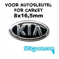 Aluminium 8x16.5 mm Kia sleutelsticker Aluminium 8x16.5 mm Kia sleutelsticker
