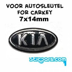 Aluminium 7x14mm Kia sleutelsticker Aluminium 7x14mm Kia sleutelsticker