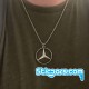 Mercedes logo met ketting