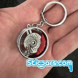 Sleutelhanger met draaiend wiel