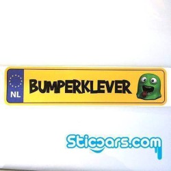 Statische sticker Bumperklever 25 x 6 cm Statische sticker Bumperklever 25 x 6 cm