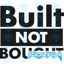 0075 Built not bought 0075 Built not bought
