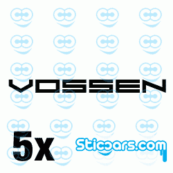 2852 Vossen naafkapsticker 5x