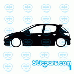 2857 Lowered Peugeot 206