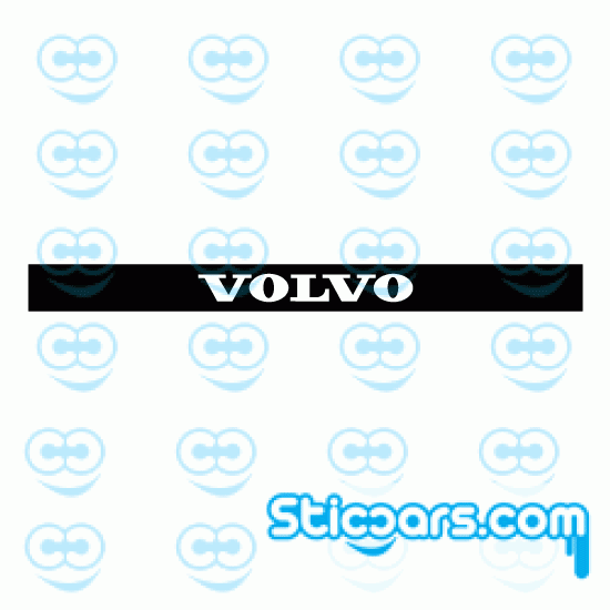 3681 Volvo remlichtsticker 305x35mm