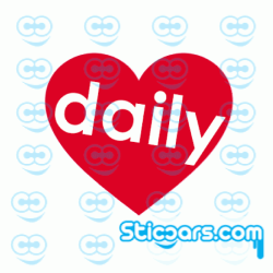 3694 Daily heart 7.5 cm full color 3694 Daily heart 7.5 cm full color