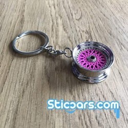 BBS velg sleutelhanger roze chrome BBS velg sleutelhanger roze chrome