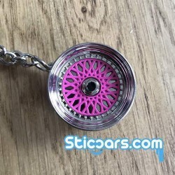 BBS velg sleutelhanger roze chrome BBS velg sleutelhanger roze chrome